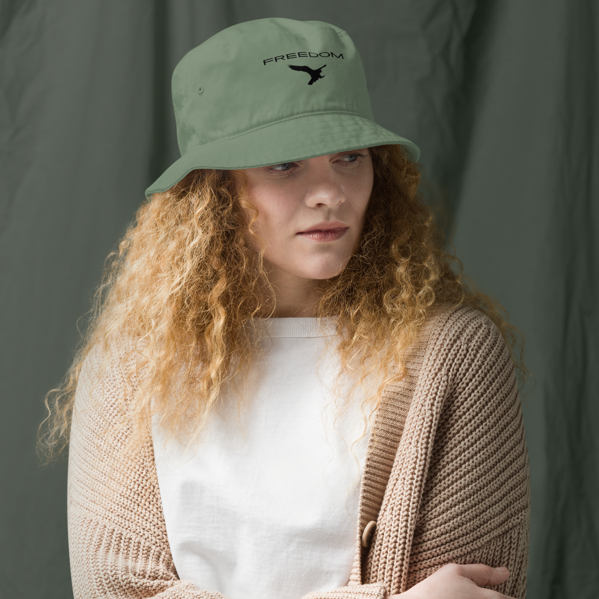 Organic bucket hat - FREEDOM