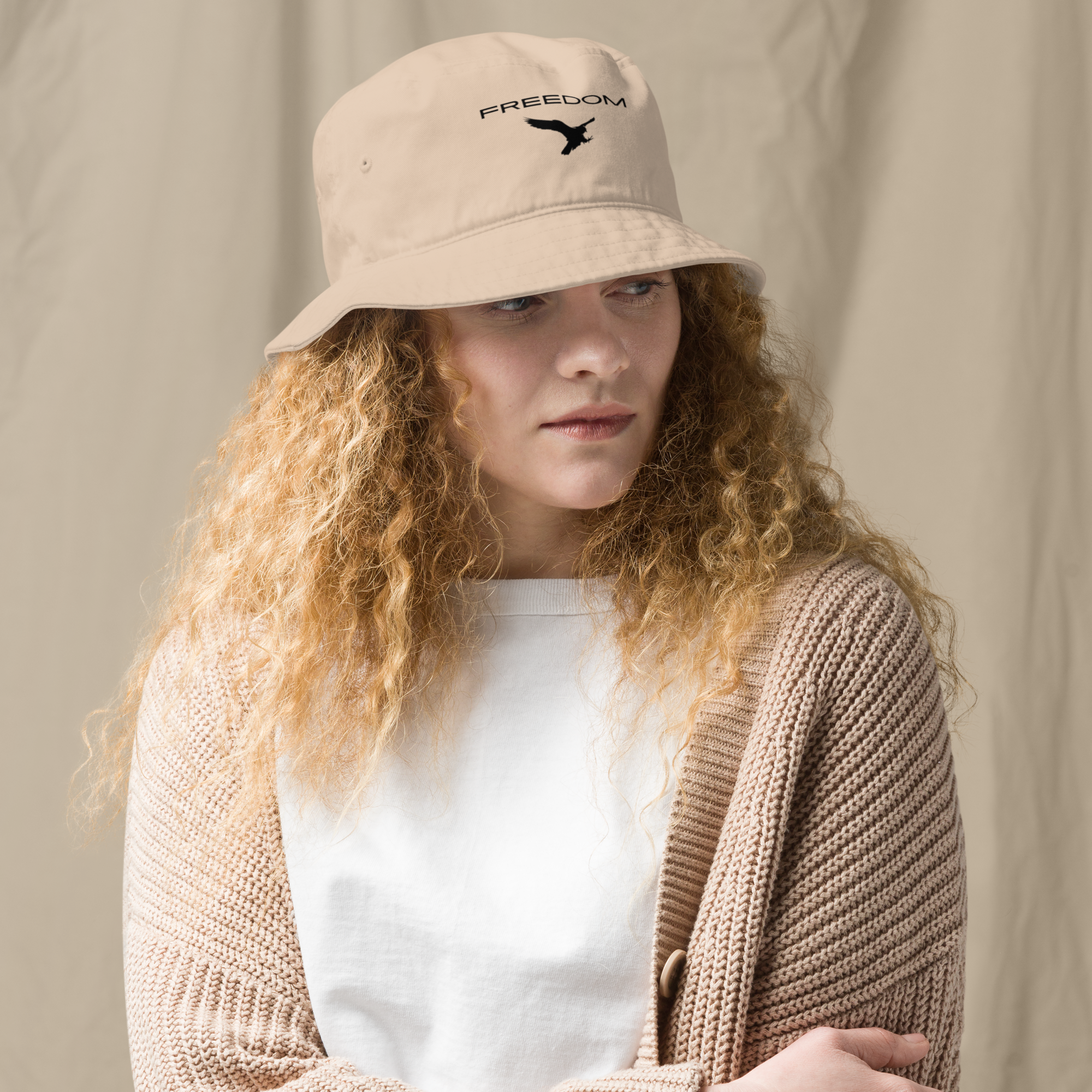 Organic bucket hat - FREEDOM
